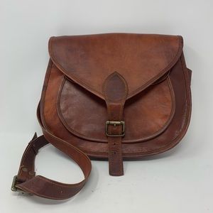 RARE TTK Saddle Bag Genuine Leather Purse Shoulder Bag Great State of Oaklahoma